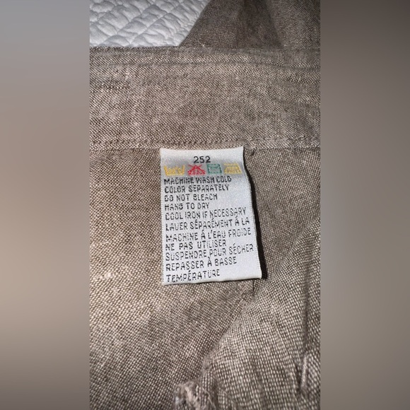 COTTON GINNY
Linen Blend Wide Leg Pants Taupe Brown Summer Resort Wear - Picture 6 of 8